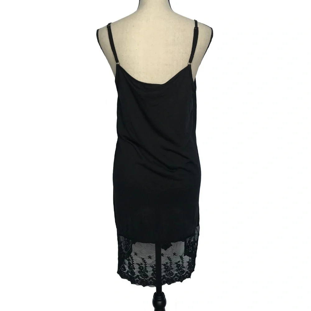 Urban Mango Black Cami Dress with Lace​​ - Picture 3 of 5